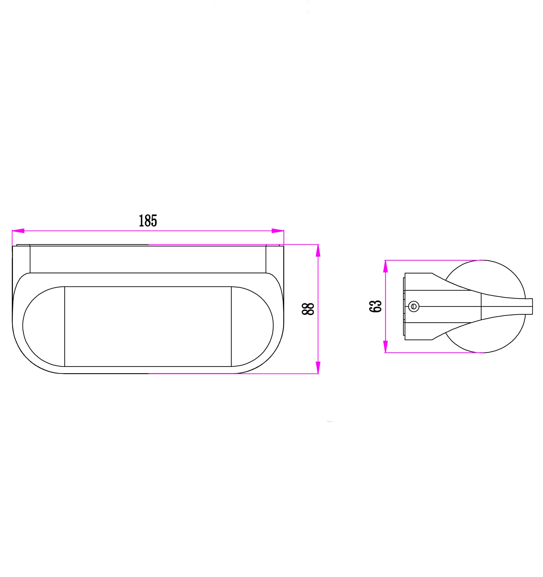 MARINA: Exterior LED Up/Down Surface Mounted Wall Lights IP65