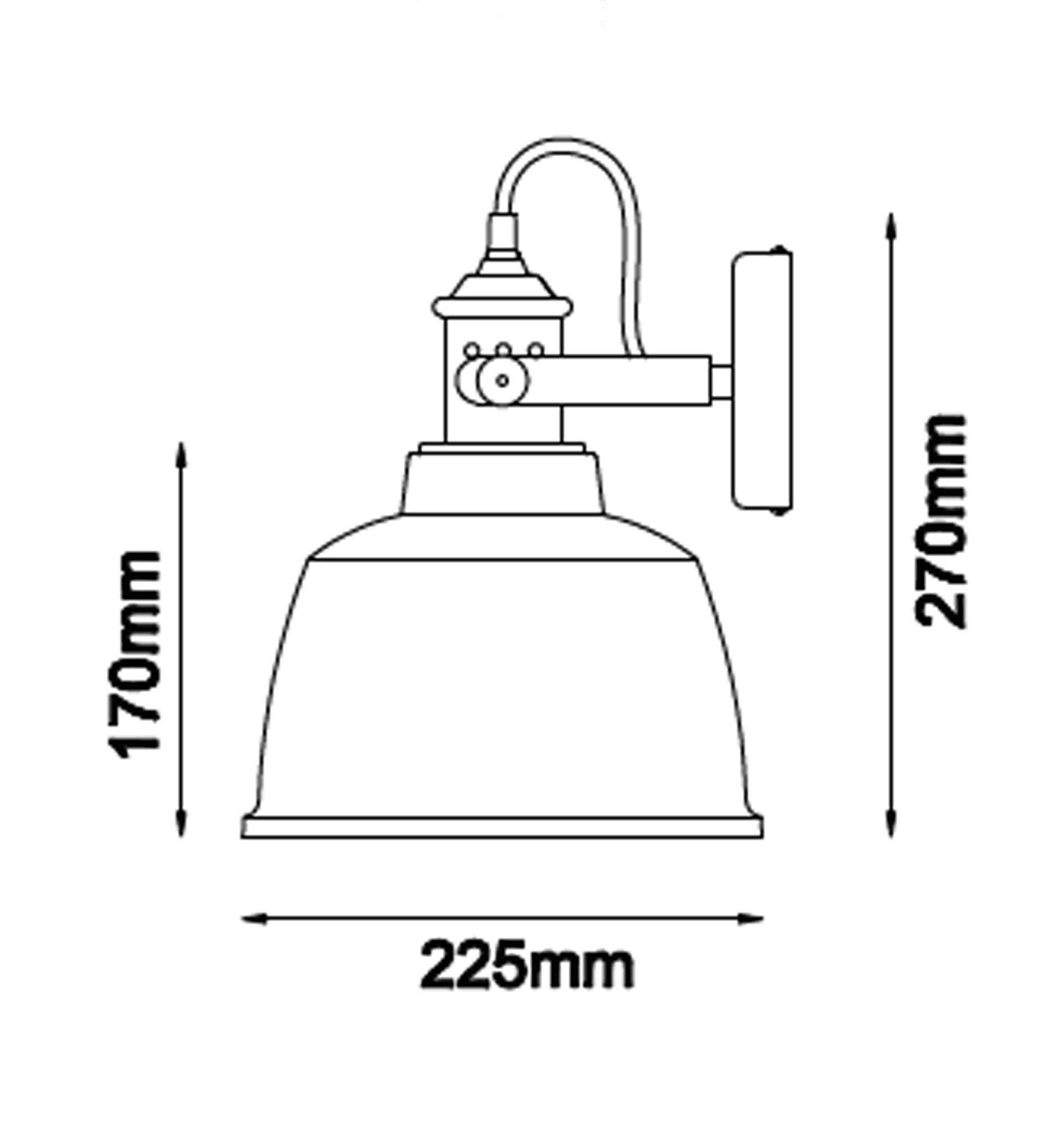 ALTA Interior Adjustable Bell Wall Lights With Copper