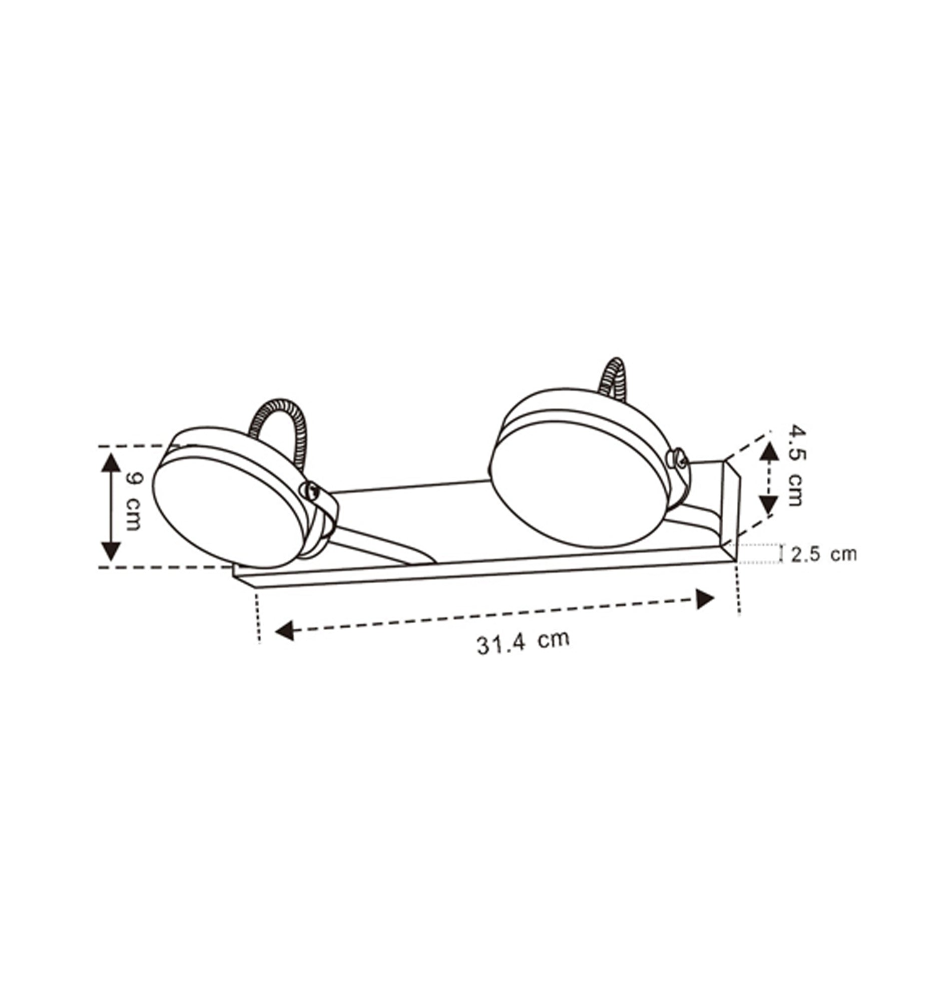 SEATTLE: LED Interior Adjustable Medium Bar Chrome Wall Light