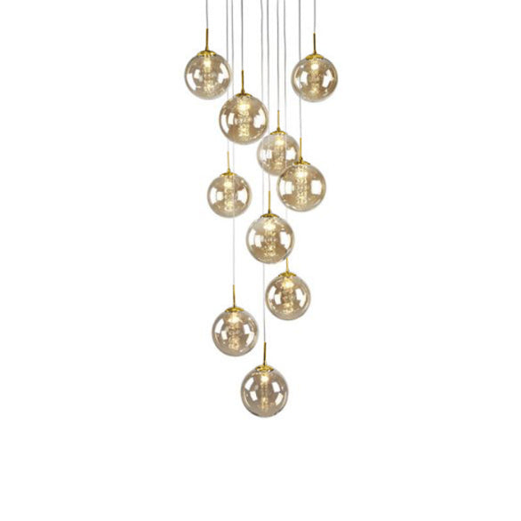 BUBBLES GOLD/COGNAK PENDANT 10LT