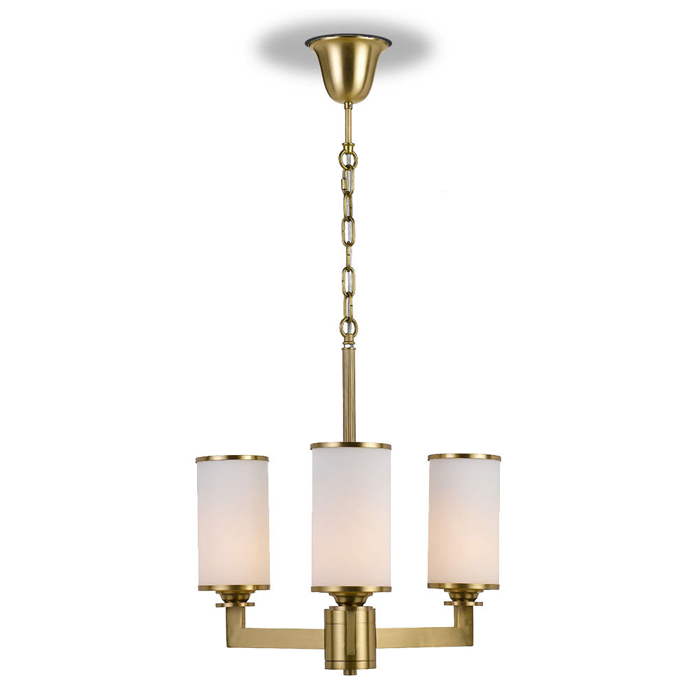 AHERN 3 LIGHTS PENDANT SOLID BRASS