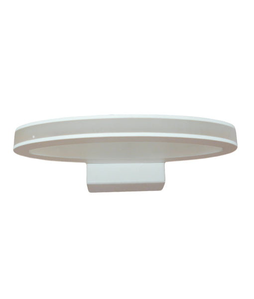 ATHENS : LED Interior Matte White Oval 1 Way Wall Lamp