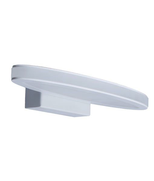 ATHENS : LED Interior Matte White Oval 1 Way Wall Lamp