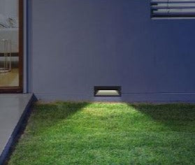 BRICKTRI: Exterior LED Tri-CCT Recessed Rectangular Wall Lights