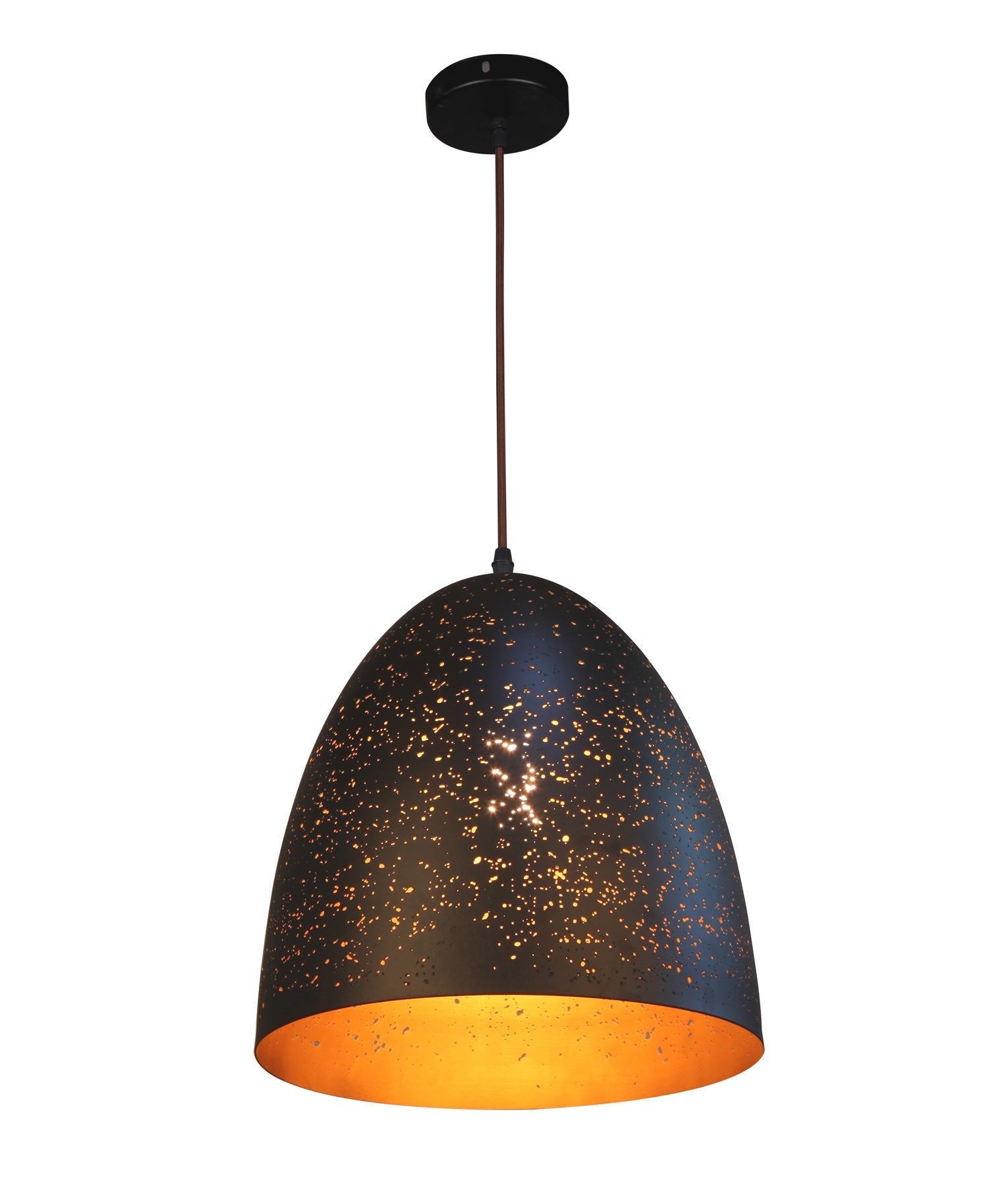 CELESTE: Bohemian Rustic Ellipse Shape Pendant Light