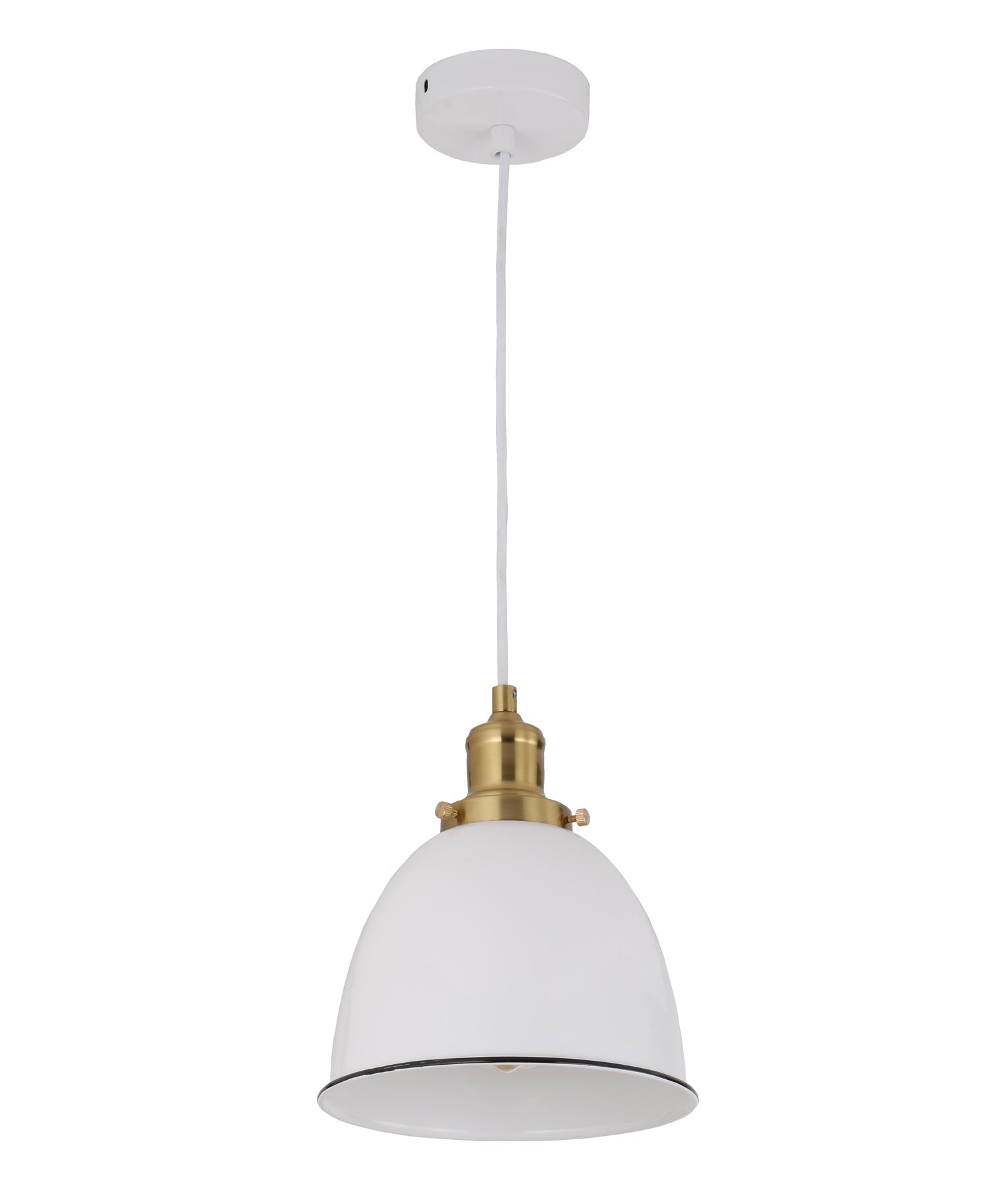 CEREMA: Interior White Ellipse Pendant Light