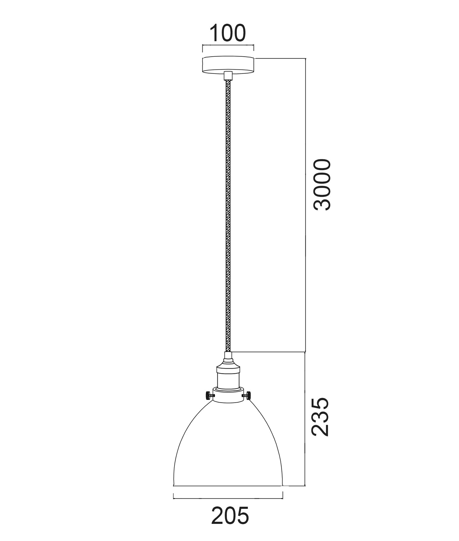 CEREMA: Interior White Ellipse Pendant Light