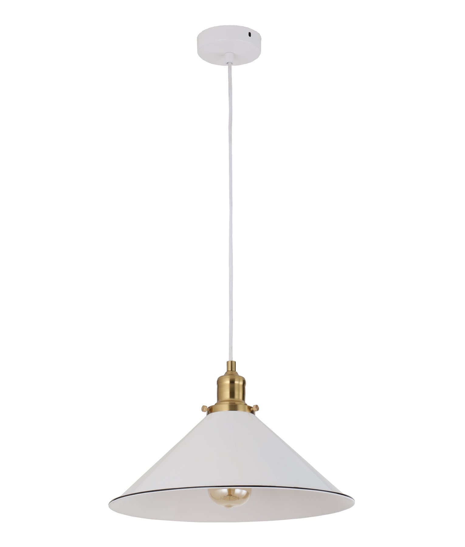 CEREMA: Interior White Coolie Pendant Light