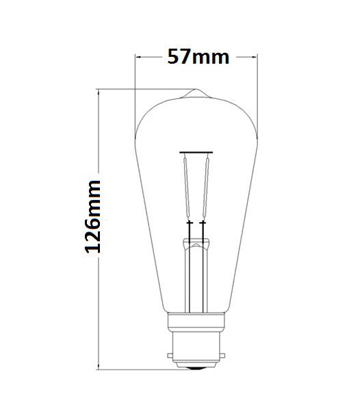 ST57 LED Filament Globes (4W)