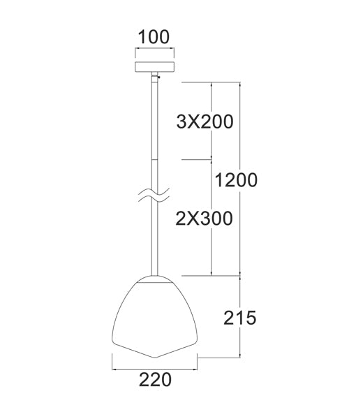 CIOTOLA: Interior Tipped Small Dome Frosted Glass Pendant Lights