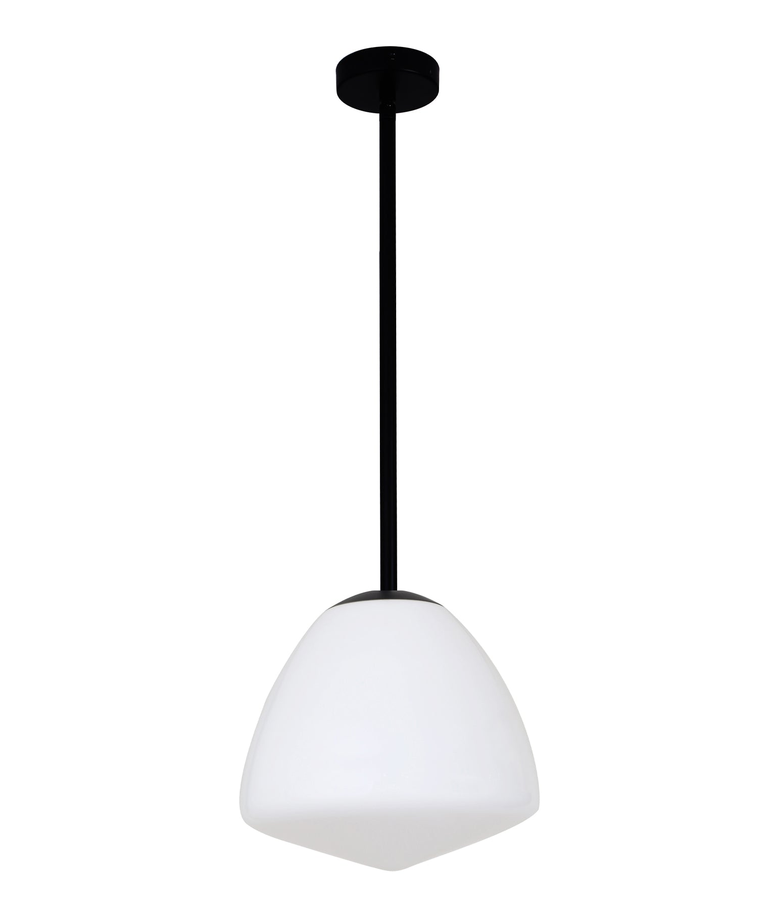 CIOTOLA: Interior Tipped Medium Dome Frosted Glass Pendant Lights