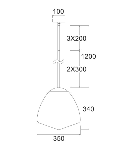 CIOTOLA: Interior Tipped Large Dome Frosted Glass Pendant Lights