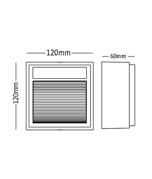 Square Exterior LED Surface Mounted Wall Lights IP65