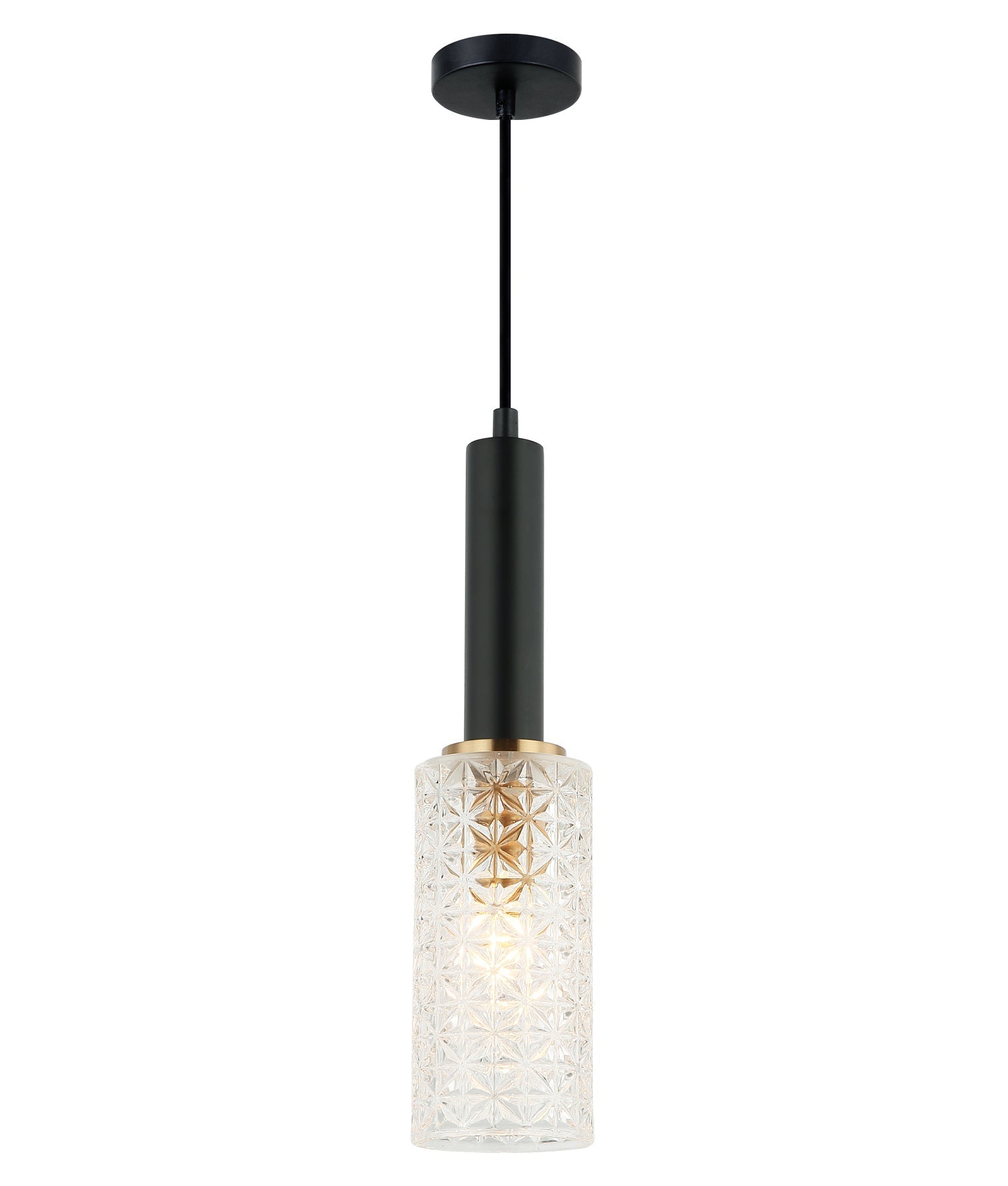 CLA CLEO Interior Oblong Cut Glass Pendant Light