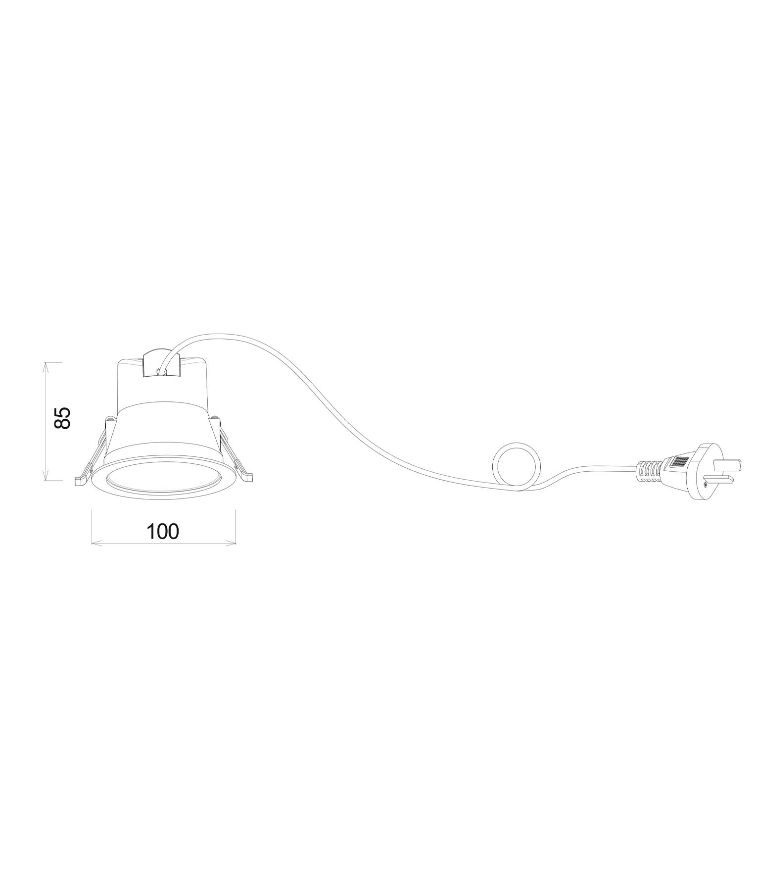 OMET: LED Tri-CCT Dimmable Low Glare Recessed Downlights IP20