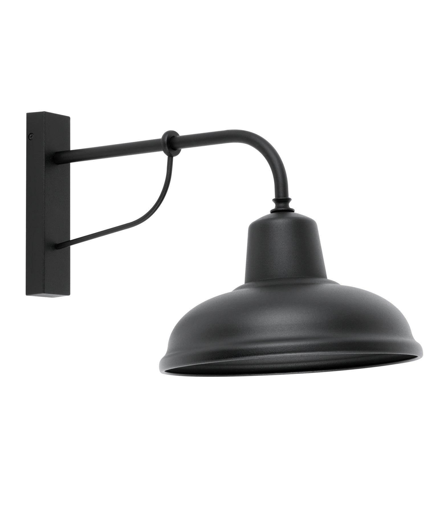 DEKSEL: Industrial Matte Black Interior Wall Light