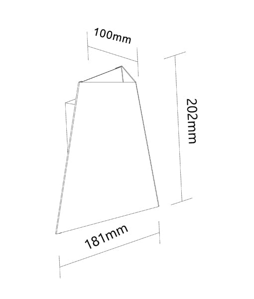 DELHI Interior LED surface mounted wall light