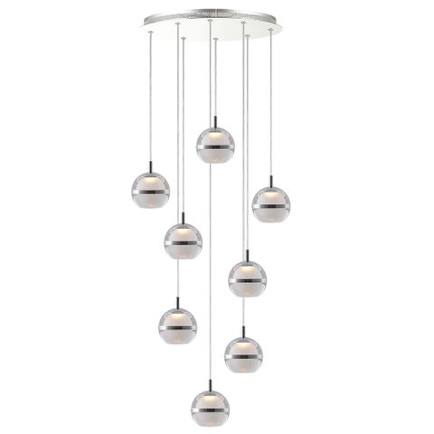 POD LED Pendant Light -8 Light - 3000K