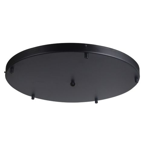 5 Light Black 550mm Diameter Round Plate