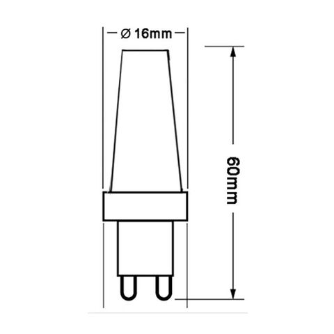 G9 3w LED Filament - 6000K