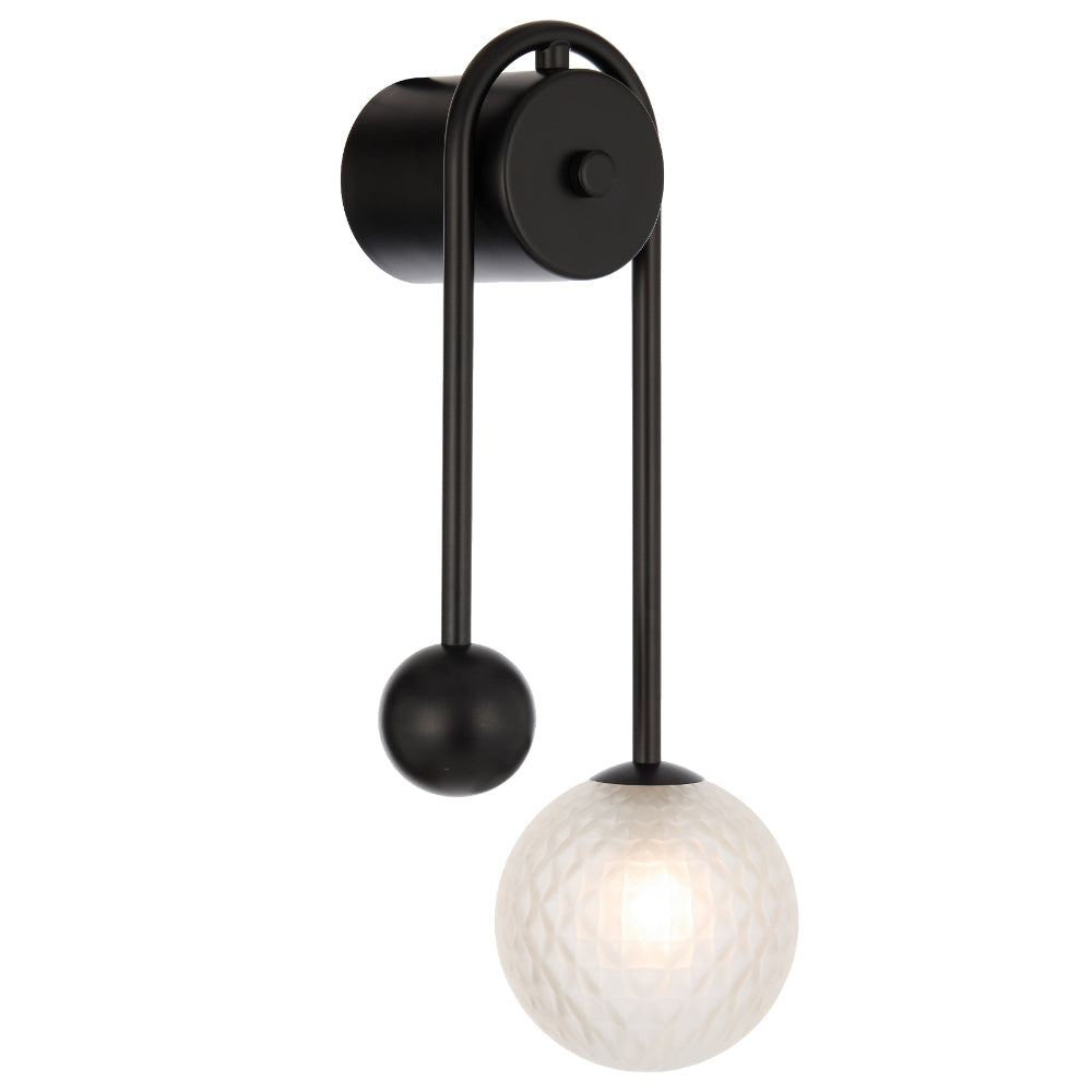 FELTON ARM WALL LIGHT BLACK