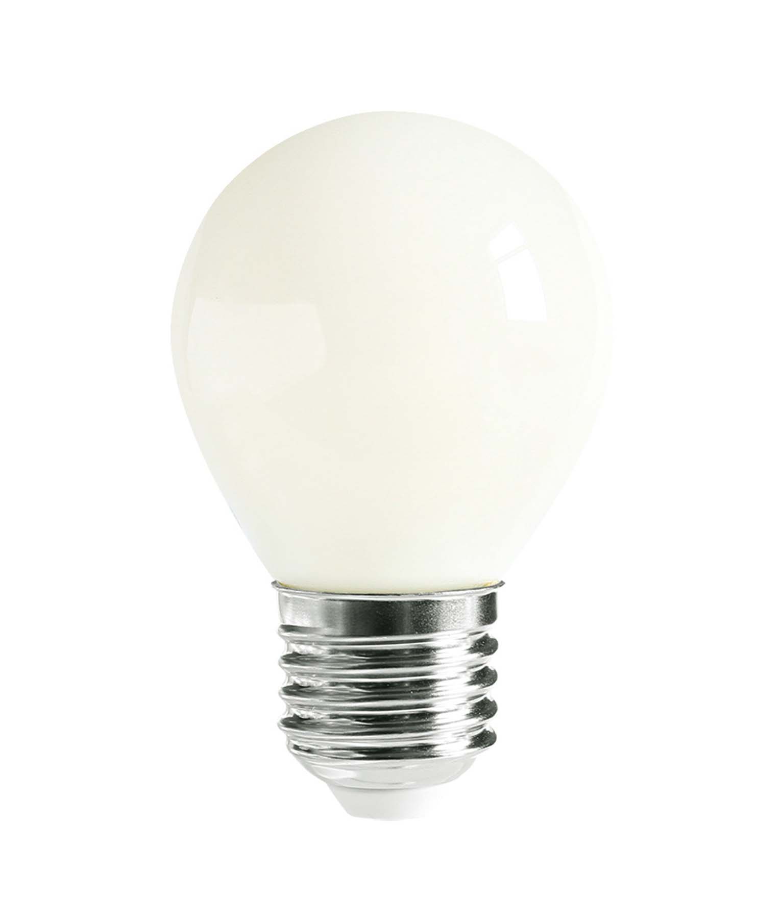 Fancy Round LED Filament Dimmable Frosted Globes