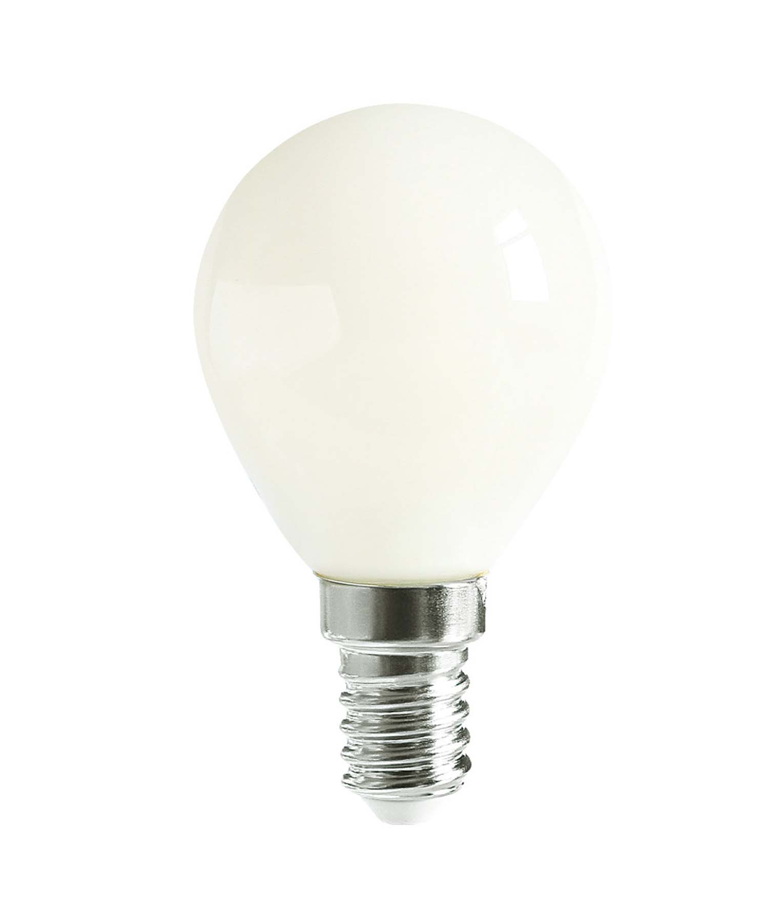 Fancy Round LED Filament Dimmable Frosted Globes