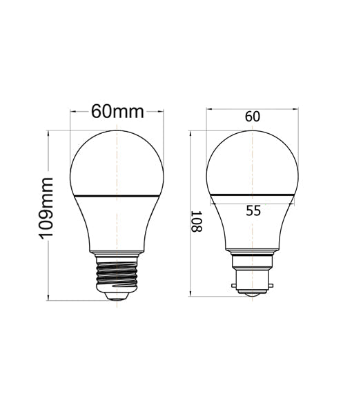 GLS LED Globes Frosted Diffuser (10W)