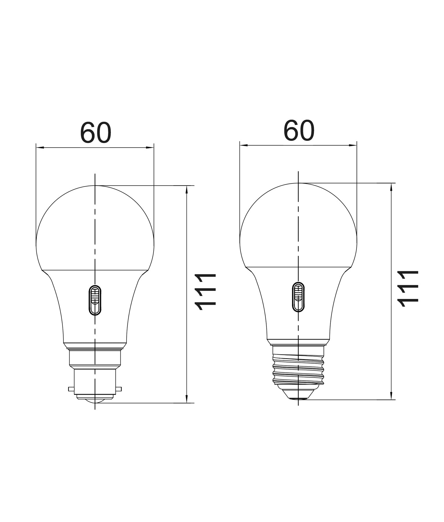 GLSTRI: LED GLS Tri-CCT Globes Frosted Diffuser (10W)