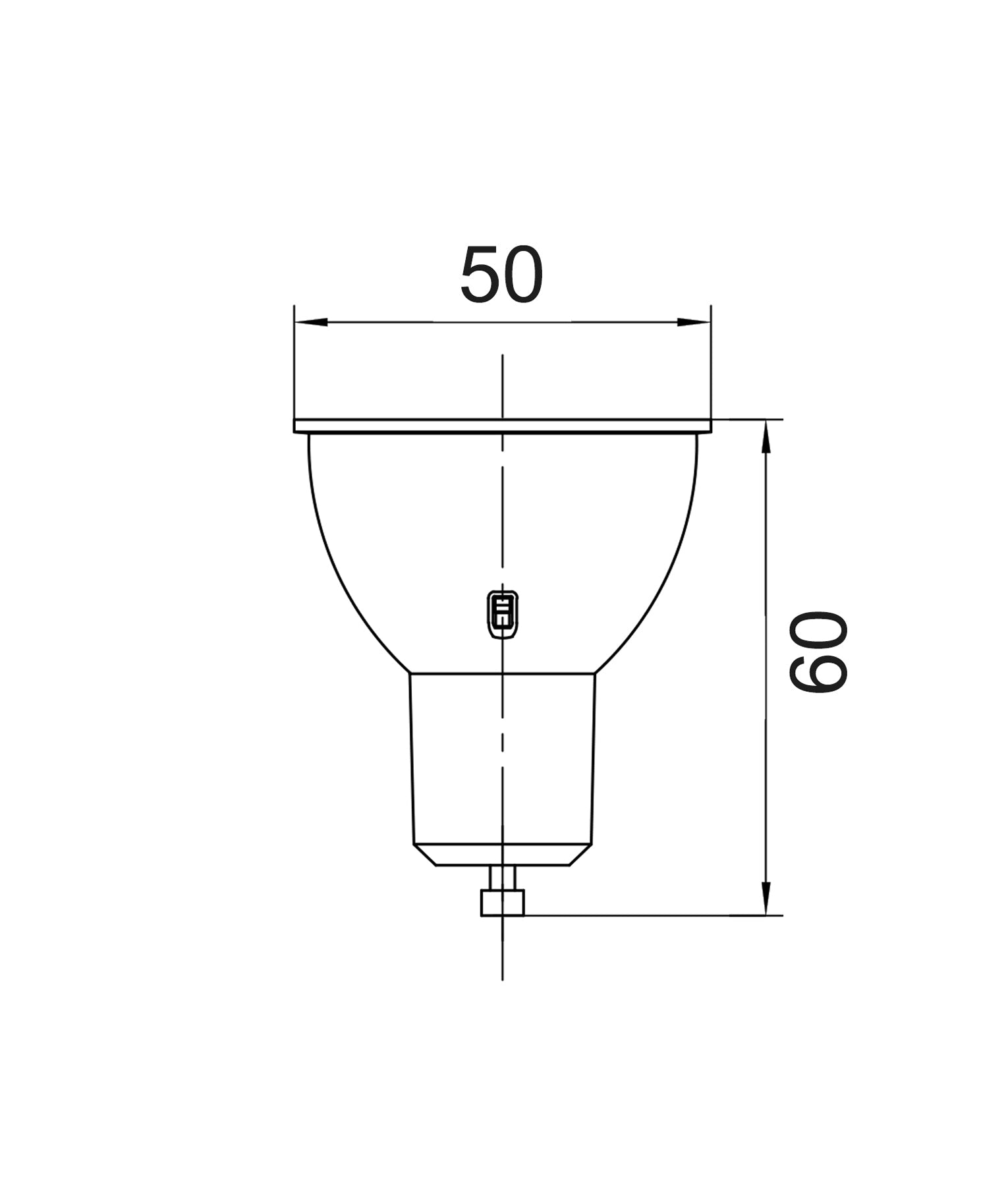 GU10TRI: LED GU10 Tri-CCT Globe