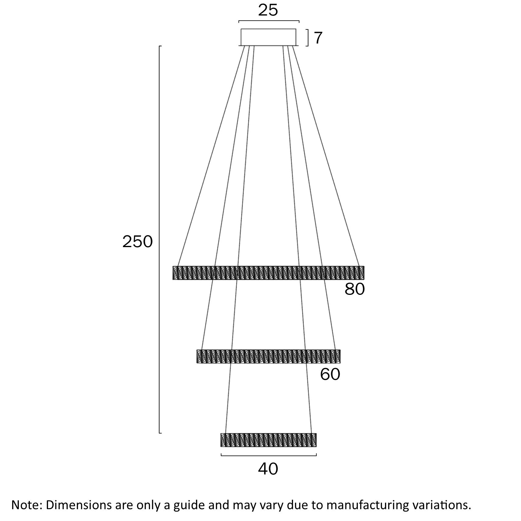 JURA 3 TIER PENDANT