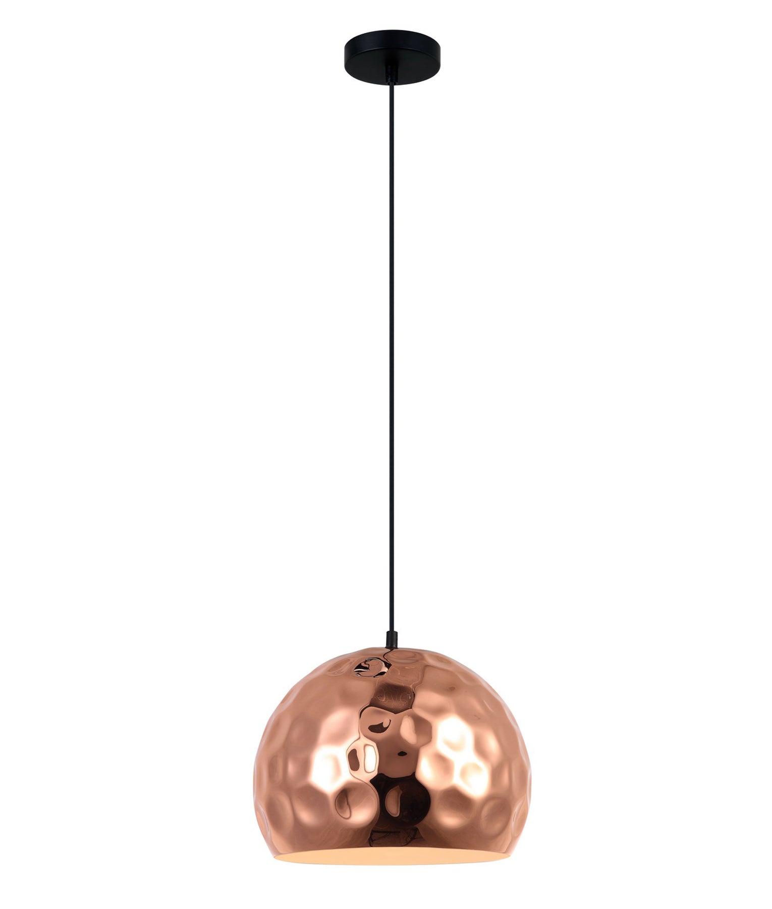 KOPER: Bohemian Copper Plated Wine Glass Shape Pendant Light