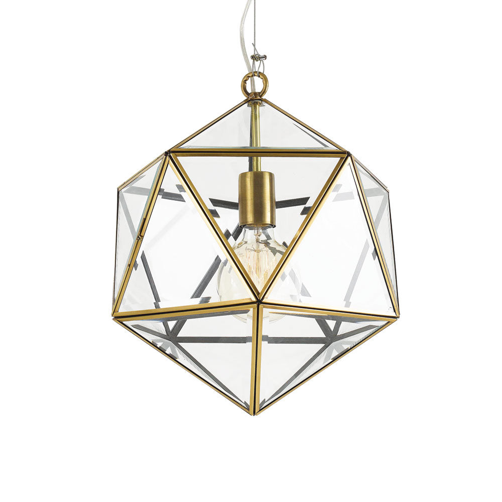 LAZLO 30 PENDANT SOLID BRASS