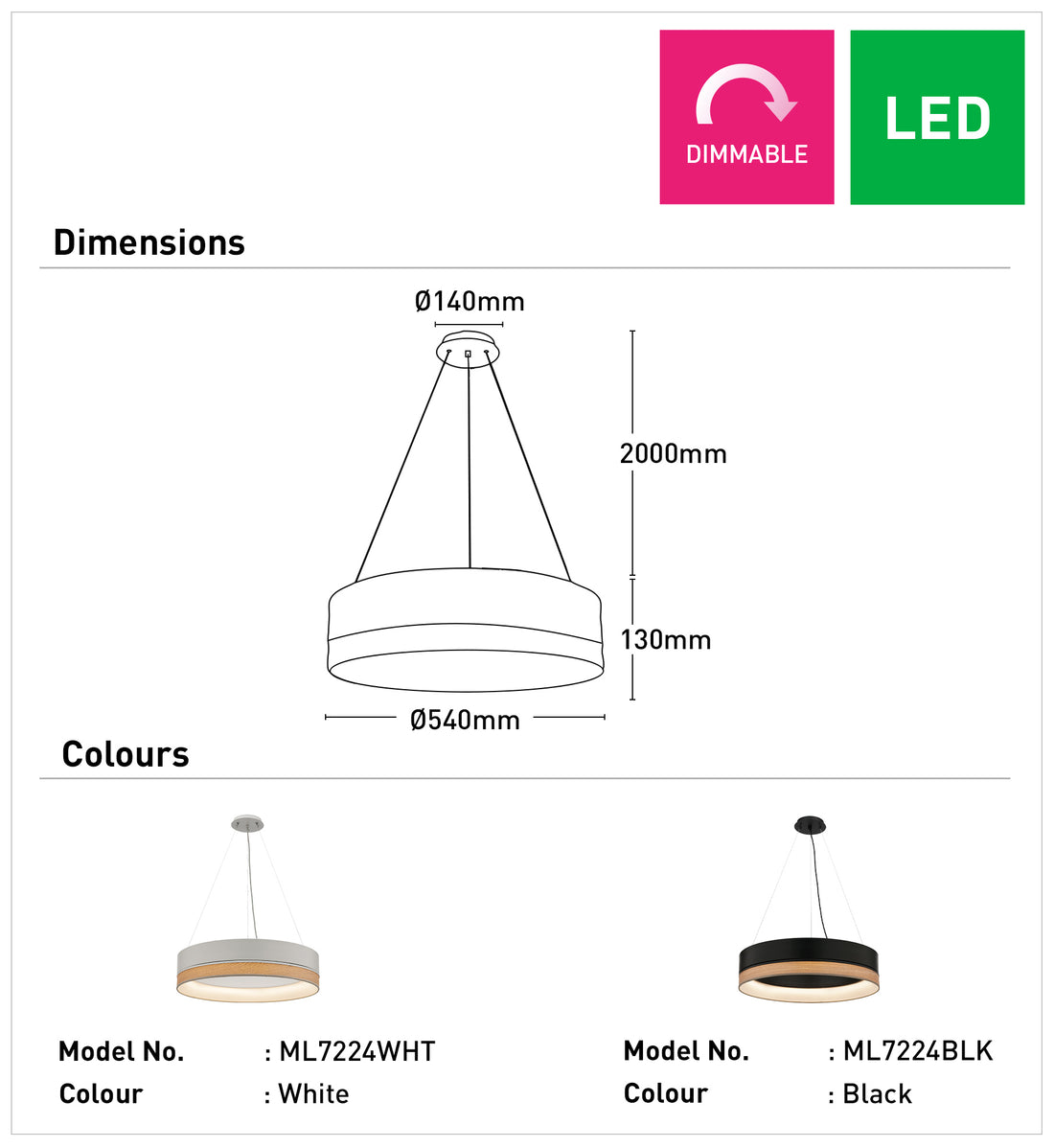 Fitzgerald 1Lt LED Pendant Light