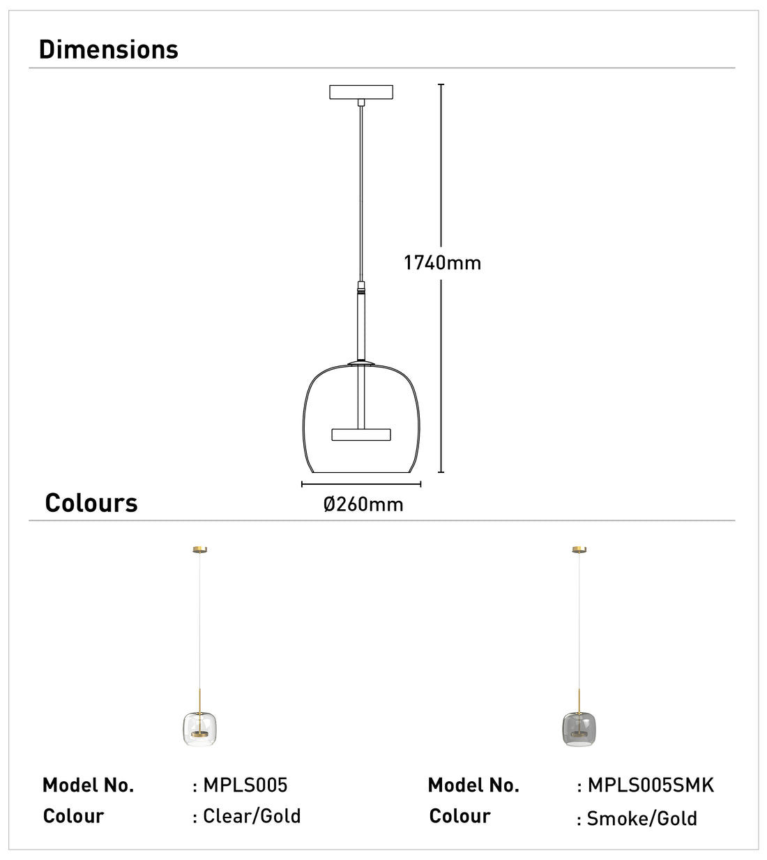 Olena 1Lt Light Pendant Light