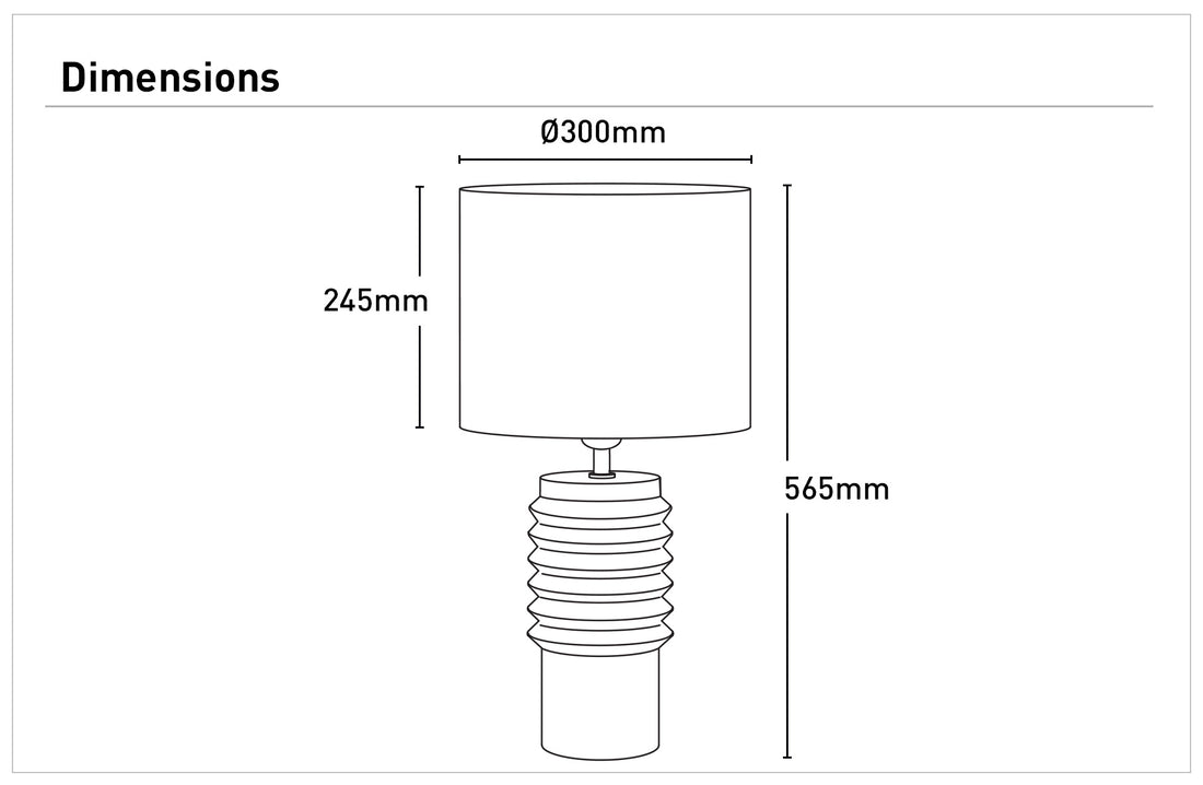 Koa Textured Ceramic Table Lamp