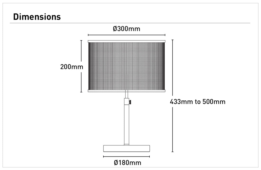 Burnley Mesh Table Lamp