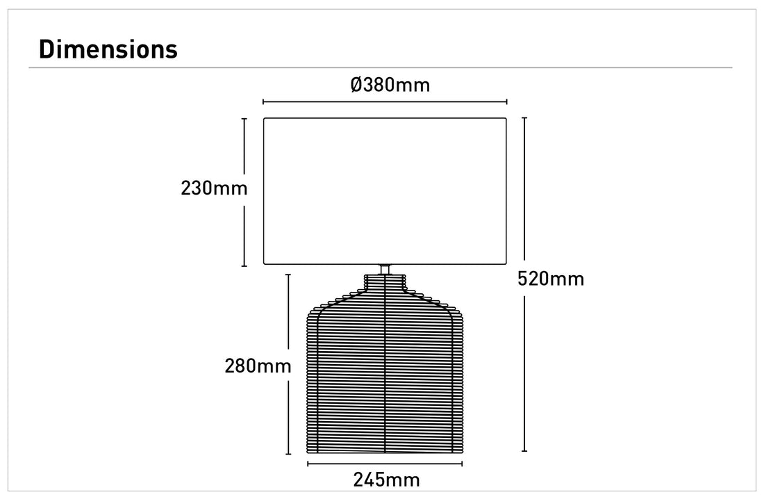 Umina Rattan Cage Table Lamp