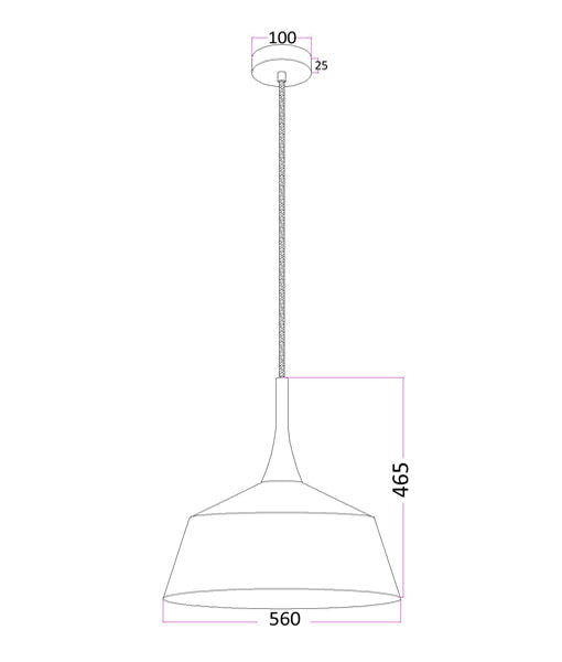 NORDIC: Modern Scandinavian Large Dome Shape Steel & Wood Pendant Lights