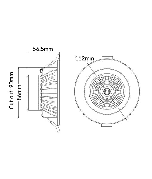 NOVACOB01: LED Dimmable Tri-CCT with Magnetic Changeable Faceplate Recessed Downlights