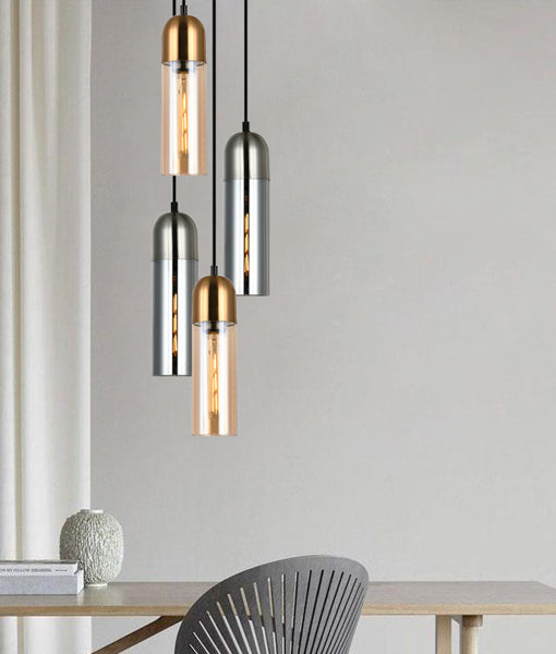 PASTILLE Interior Single Oblong Cut Glass Pendant Lights