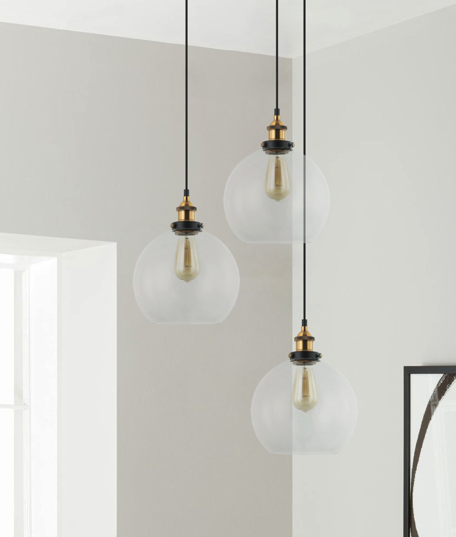 PESINI Interior Glass Pendant Lights