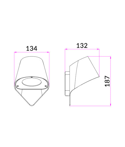 PIL: Surface Mounted Exterior Featured Wall Lights IP44