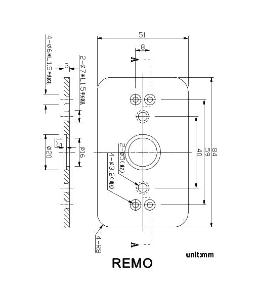 REMO Exterior LED surface mounted up/down wall lights