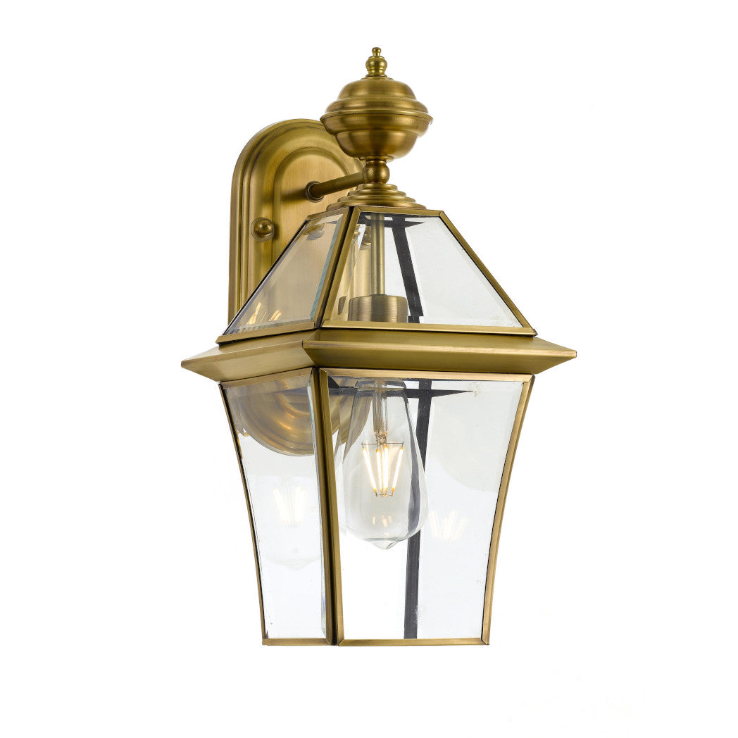 RYE 20 SOLID BRASS EXTERIOR WALL LIGHT