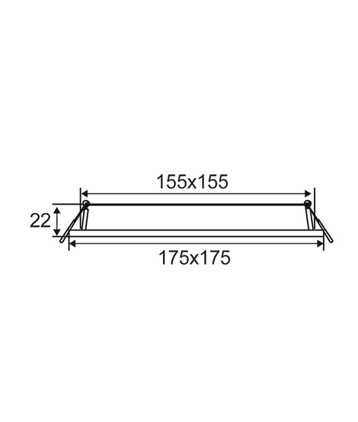 SLICKTRI: LED Dimmable Ultra Slim Tri-CCT Recessed Downlights (Square)