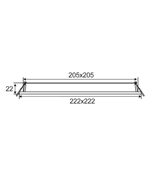 SLICKTRI: LED Dimmable Ultra Slim Tri-CCT Recessed Downlights (Square)