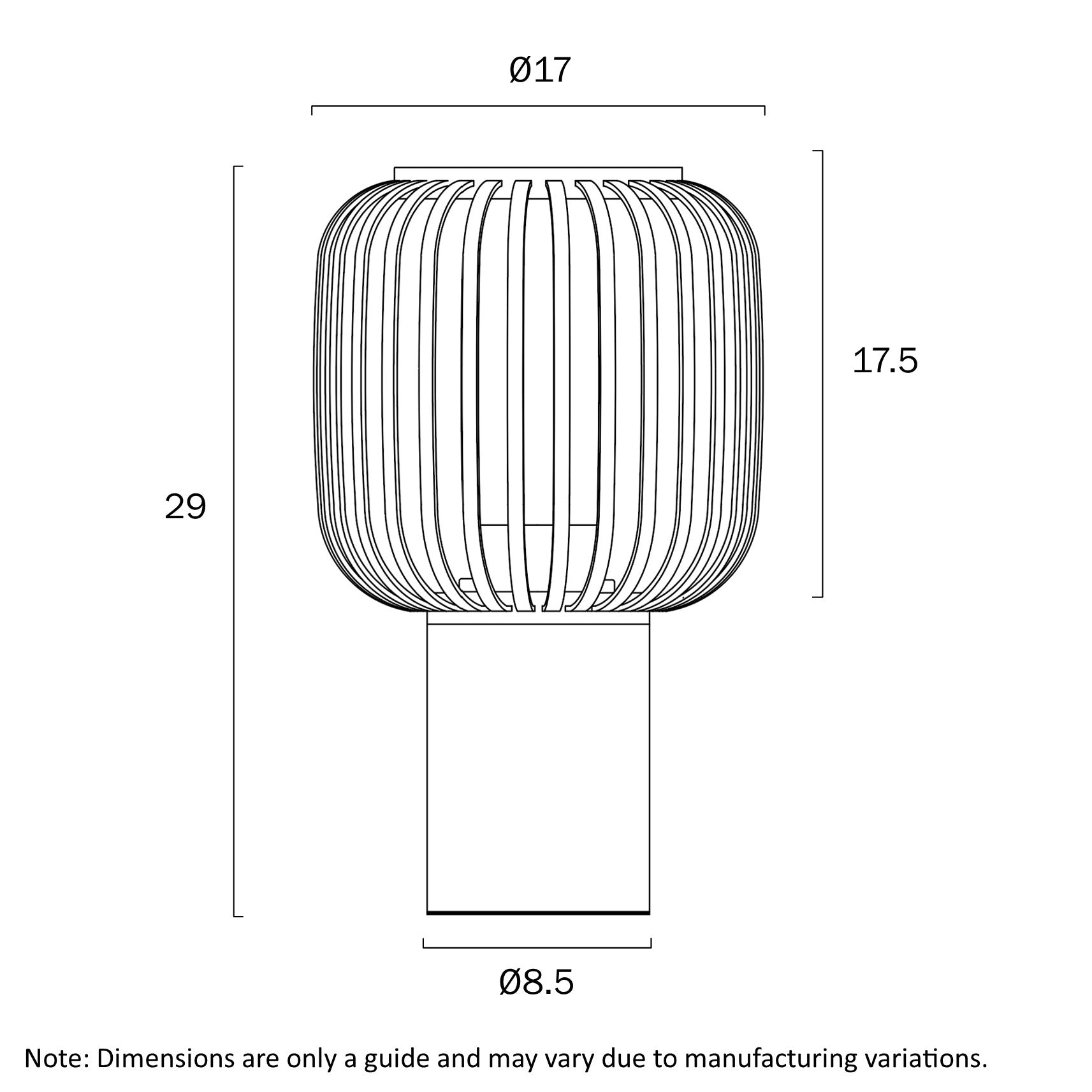 SORENS 17 TABLE LAMP