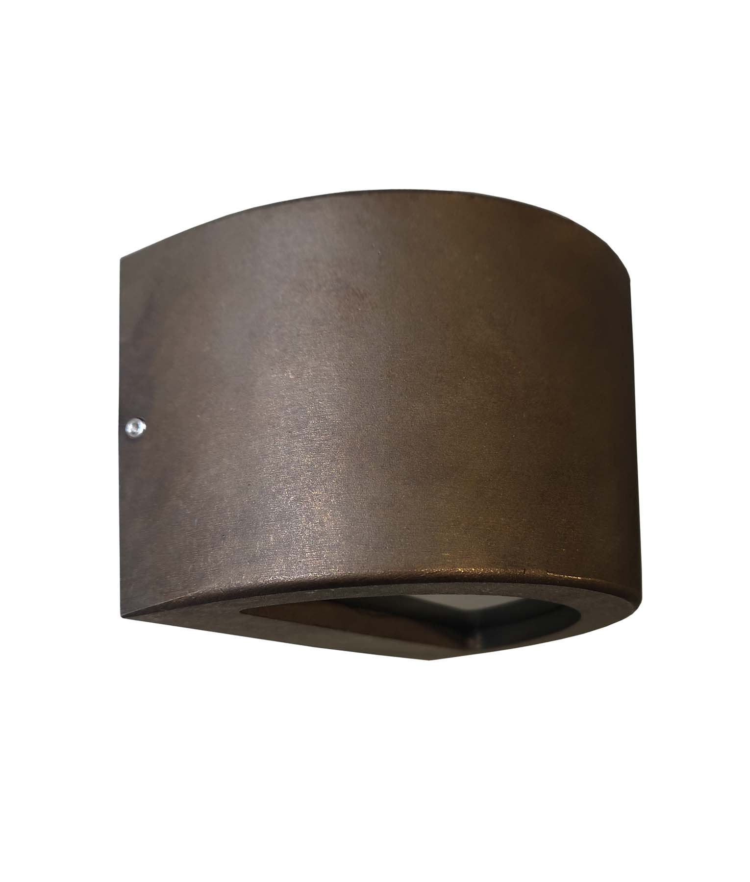 STE: Exterior 12V Bronze Curved Surface Mounted Step / Wall Lights IP65