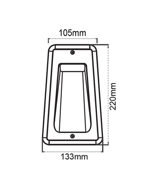 STE: LED Exterior Recessed Rectangular Step / Wall Lights IP54